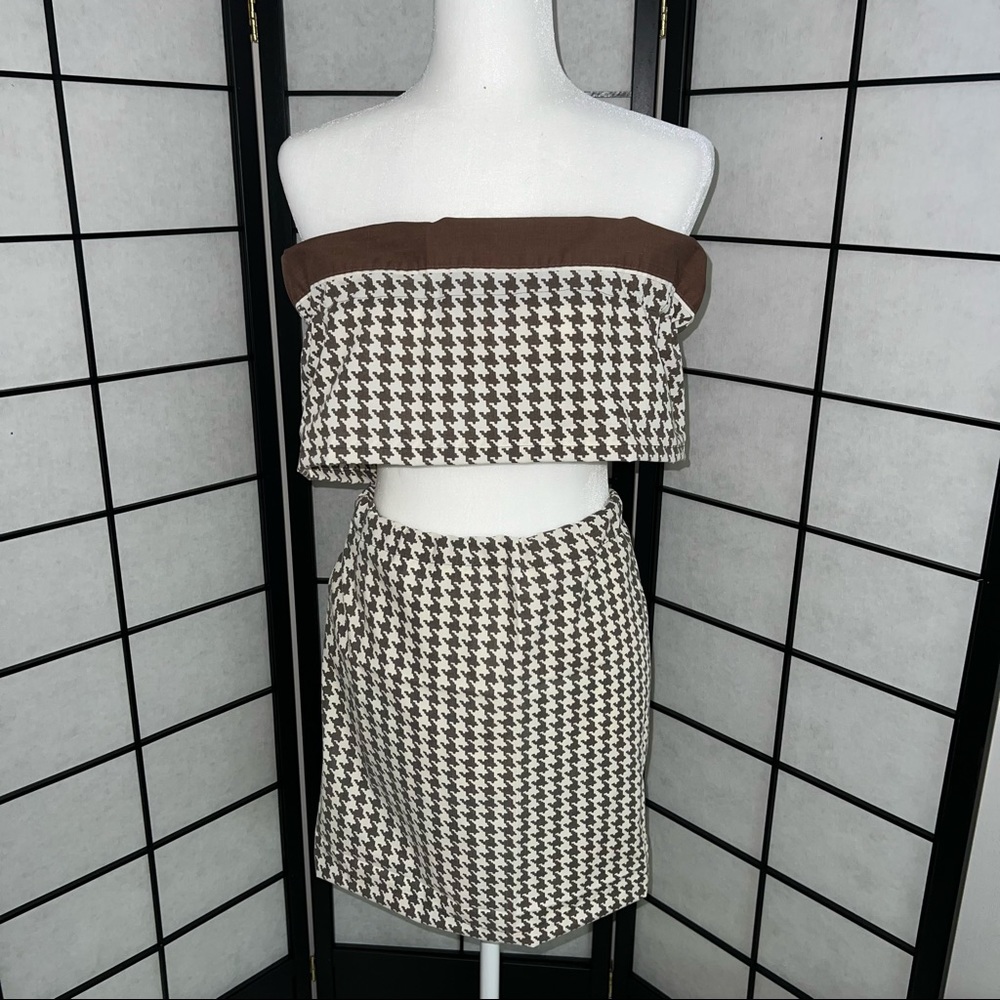 Hounds Tooth 2 piece set 🌸 - Picture 2 of 4